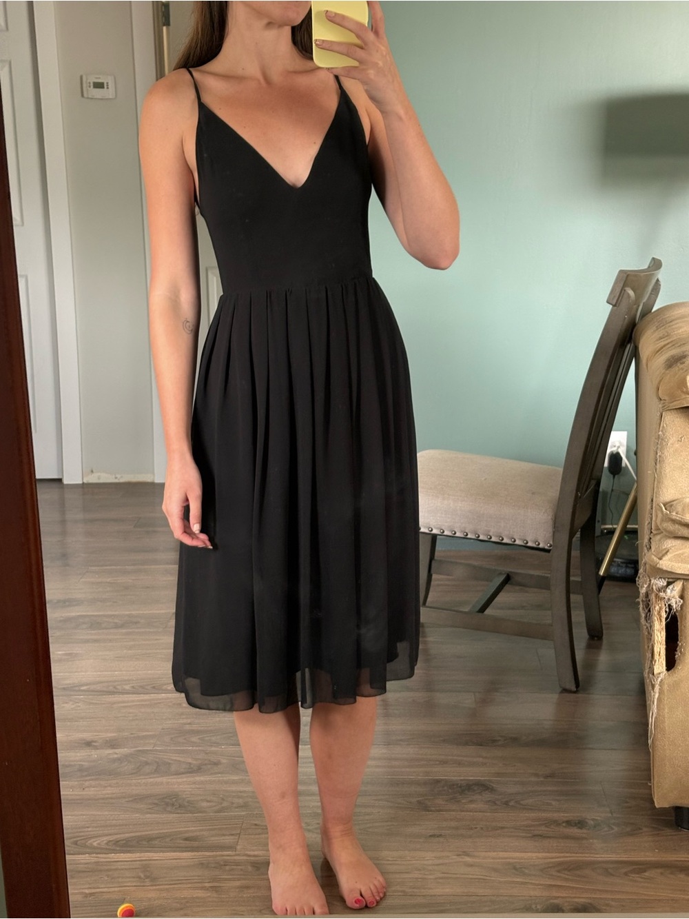 Wilfred Black Midi Dress